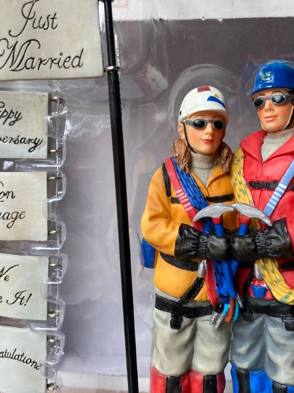 Mountaineering Couple Cake Topper by Outside Inside Gifts